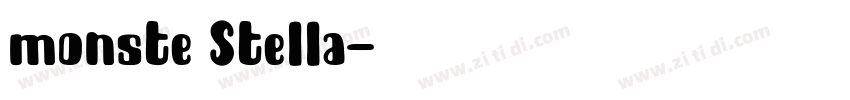 monste Stella字体转换